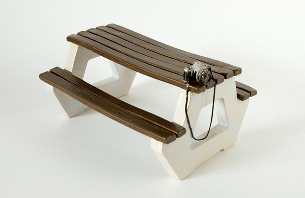 Art, Jo Addison, Picnic Table, Flash, Sainsbury